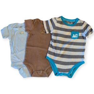 Bundle Of 3 Baby Boy Onesies 12 Months